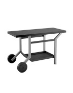 Chariot roulant pour plancha ACIER NOIR GRIS TRA_NG - FORGE ADOUR