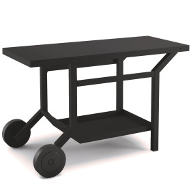 Table roulante Acier noir pour plancha - FORGE ADOUR