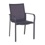 Fauteuil Koton empilable LES JARDINS en aluminium et toile Batyline pour jardin et terrasse