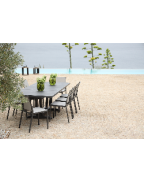 Table de jardin extensible AMAKA 162-244 x 102 cm / 10 places - LES JARDINS