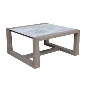Table basse de jardin SKAAL 76x80x40 cm - LES JARDINS