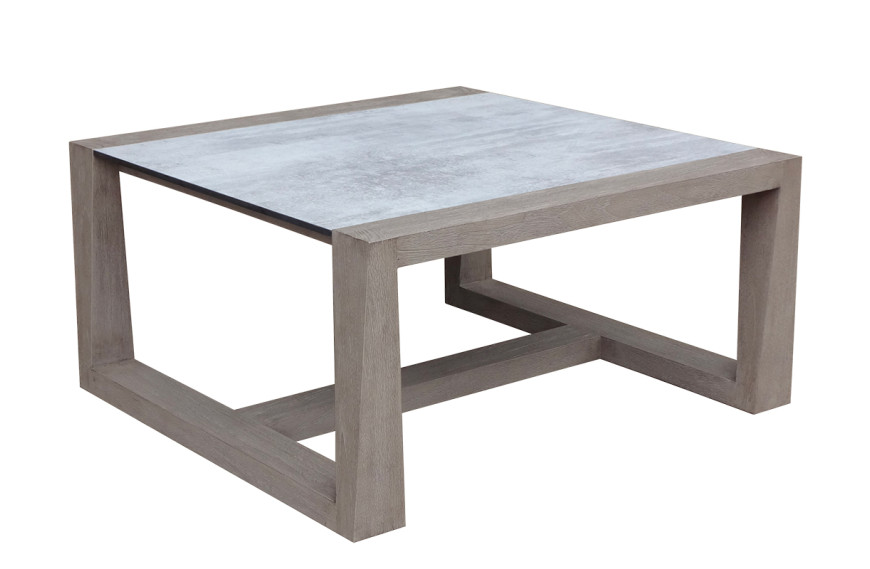 Table basse de jardin SKAAL 76x80x40 cm - LES JARDINS