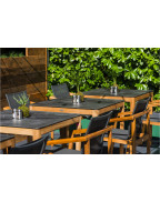Table de jardin TEKURA 80x80 cm / 2 places - LES JARDINS