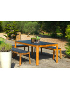 Table de jardin TEKURA 200x95 cm / 6 places - LES JARDINS