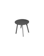 Table basse de jardin MASSAÏ Ø60 x H46cm PROLOISIRS en acier coloré et peint epoxy
