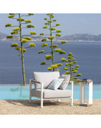 Fauteuil bas de jardin Bastingage 94 x 80 cm - LES JARDINS