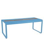Table de jardin avec rangement 196x90 cm BELLEVIE / 8 places - FERMOB