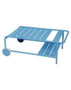 Table basse de jardin à roues LUXEMBOURG 105x65 cm - FERMOB