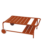 Table basse de jardin à roues LUXEMBOURG 105x65 cm - FERMOB