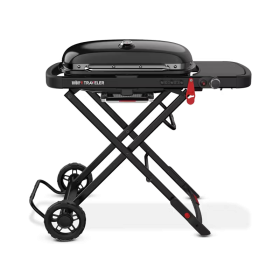Barbecue à gaz Traveler Stealth Weber portable avec grilles fonte et brûleur inox