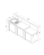 Cuisine d'extérieur CLASSIC 3 INOX - ENO PLANCHA
