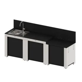 Cuisine d'extérieur 3 modules inox CLASSIC - ENO PLANCHA
