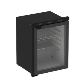 Réfrigérateur 75L ENO pour module FELIX 120, inox et noir, porte en verre, tropicalisé pour cuisine extérieure