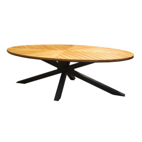 Table ovale de jardin Ø240 cm FERRONE / 8 places - PROLOISIRS