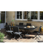 Table de jardin extensible VITA 180/280x100 cm / 12 places - PROLOISIRS
