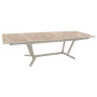 Table de jardin extensible VITA PROLOISIRS 180/280 x 100 cm avec plateau Kedra et châssis aluminium