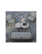 Lot de 2 tables basses de jardin EVEN - PROLOISIRS