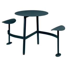 Table ronde BOLDER 2 places avec assise - FERMOB