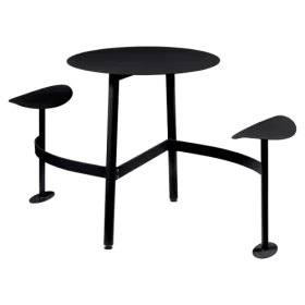Table ronde BOLDER 2 places avec assise - FERMOB