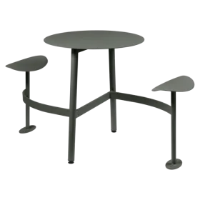 Table ronde BOLDER 2 places avec assise - FERMOB