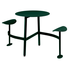 Table ronde BOLDER 2 places avec assise - FERMOB