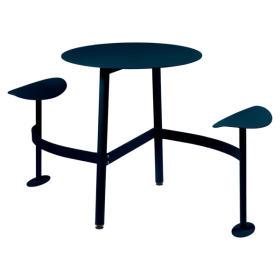 Table ronde BOLDER 2 places avec assise - FERMOB
