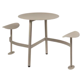 Table ronde BOLDER 2 places avec assise - FERMOB