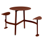 Table ronde BOLDER 2 places avec assise - FERMOB