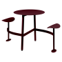 Table ronde BOLDER 2 places avec assise - FERMOB