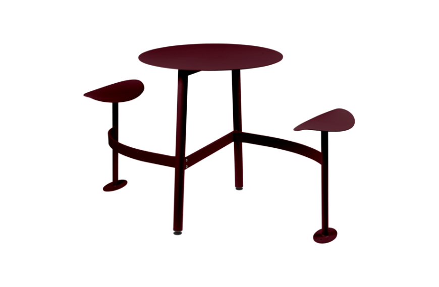 Table ronde BOLDER 2 places avec assise - FERMOB