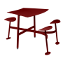 Table modulaire 3 places avec assises BOLDER - FERMOB