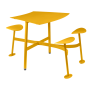 Table modulaire 3 places avec assises BOLDER - FERMOB