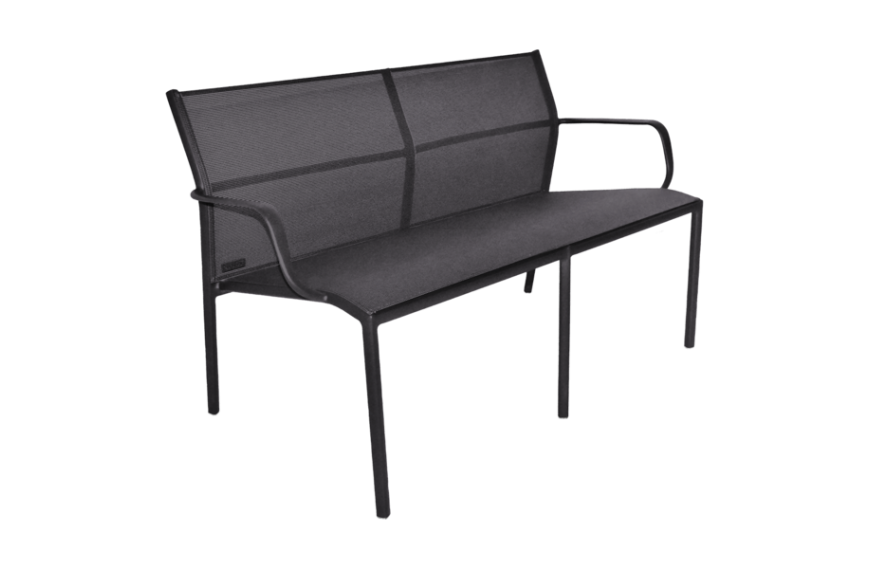 Banquette de jardin Cadiz Fermob 2 places en aluminium et toile Batyline design
