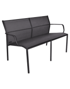 Banquette de jardin Cadiz Fermob 2 places en aluminium et toile Batyline design