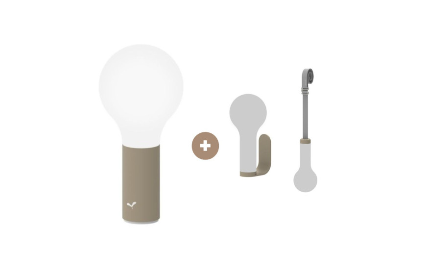 Lampe APLÔ avec 2 accessoires MUSCADE - FERMOB