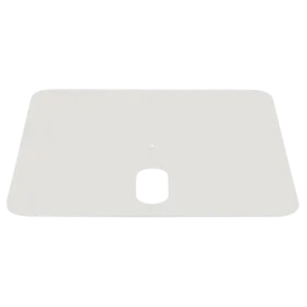 Plaque décorative blanc gris RAL9002 pour socle 55 KG GLATZ