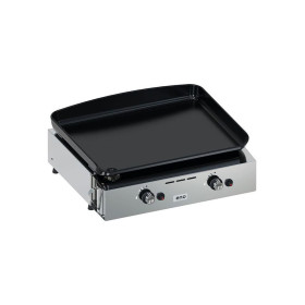 Plancha à gaz INITIAL 50 Inox ENO PLANCHA 2 feux, plaque fonte émaillée et châssis inox qualité marine