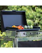 Plancha à gaz INITIAL 65 inox / 3 feux - ENO PLANCHA