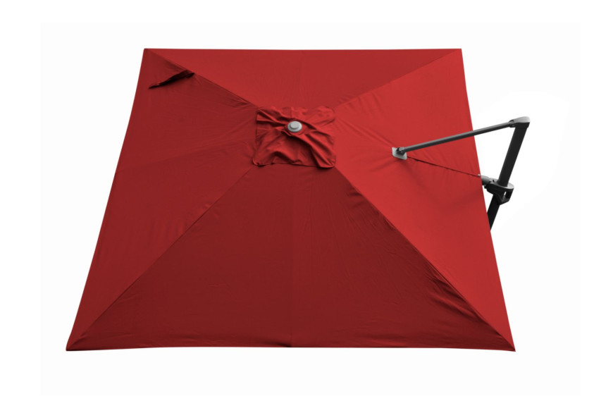 Toile pour parasol déporté 3x3 m PROLOISIRS en polyester 210gr/m² avec cheminée de décompression