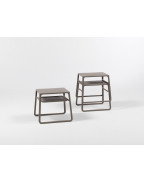 Table basse de jardin POP NARDI en polypropylène fiberglass traité anti-UV