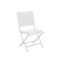 Chaise pliante de jardin structure blanche ÉLÉGANCE - OCÉO