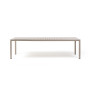 table de jardin extensible TEVERE NARDI 8 à 10 places en aluminium et résine recyclable, design italien moderne
