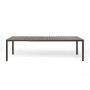table de jardin extensible TEVERE NARDI 8 à 10 places en aluminium et résine recyclable, design italien moderne
