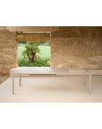 table de jardin extensible TEVERE NARDI 8 à 10 places en aluminium et résine recyclable, design italien moderne