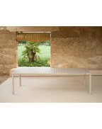table de jardin extensible TEVERE NARDI 8 à 10 places en aluminium et résine recyclable, design italien moderne