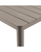 table de jardin extensible TEVERE NARDI 8 à 10 places en aluminium et résine recyclable, design italien moderne