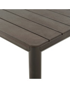 table de jardin extensible TEVERE NARDI 8 à 10 places en aluminium et résine recyclable, design italien moderne