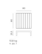 Table basse de jardin 80x80 cm MAXIMO - NARDI