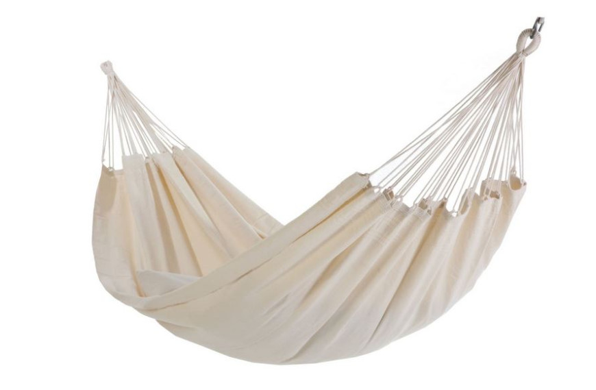 Hamac simple 100% coton naturel Proloisirs pour détente au jardin ou sur terrasse