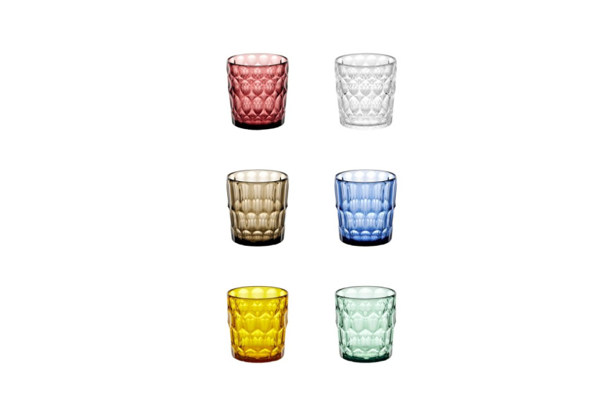 Set de 6 verres à eau h9.2 cm VANITY - GUZZINI